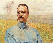 Jacek Malczewski Portrait of Jozef Pilsudski Sweden oil painting artist